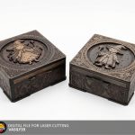 Laser Cut Box 00289 + 00259 SVG: Jewelry Gift Box with Magnetic Lock (Digital Files)