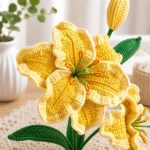 Lily Flower Crochet Pattern PDF, Crochet Lily Bouquet, Realistic Flower Pattern, Handmade Floral Decor, Digital Download - Image 3