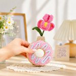 Iris Donut Vase Crochet Pattern PDF, Crochet Flower Vase Pattern, Floral Amigurumi Home Decor, Digital Download - Image 4