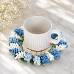 Lavender Coaster Pot Crochet Pattern, Flower Pot PDF Pattern, Floral Crochet Decor, Handmade Gift, Instant Download - Image 3