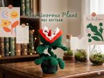 Carnivorous Plant Crochet Pattern PDF | Venus Flytrap Amigurumi Pattern | Crochet Plant PDF Download | Plant Lover Gift