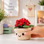 Hydrangea Pot Crochet Pattern PDF, Amigurumi Flower Pot, Cute Plant Decor, Digital Download - Image 2