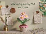 Blooming Daisy Pot Crochet Pattern PDF, Crochet Flower Pot Pattern, Amigurumi Daisy, Cute Crochet Decor, Cottagecore Gift, Digital Download