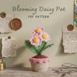 Blooming Daisy Pot Crochet Pattern PDF, Crochet Flower Pot Pattern, Amigurumi Daisy, Cute Crochet Decor, Cottagecore Gift, Digital Download