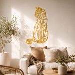 Cat Wall Decor STL File for 3D Printing, Modern Cat Wall Art, Feline Home Decor, Digital Download, Printable Cat Decoration - Image 2