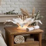 Lily Flower LED Night Light STL File, Elegant Floral Lamp 3D Model, Cozy Bedroom Decor, Printable LED Lamp Digital Download