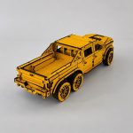 Wooden Pickup Truck Model 6x6 Overland Expedition | Laser Cut Files SvG DxF Ai DwG | DIY 3D Puzzle Digital - Image 7