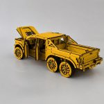Wooden Pickup Truck Model 6x6 Overland Expedition | Laser Cut Files SvG DxF Ai DwG | DIY 3D Puzzle Digital - Image 6