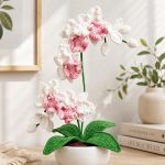 Crochet Orchid Pattern PDF, Crochet Flower Plant Pattern, Potted Plant Crochet Digital Download, Handmade Flower Decor - Image 2