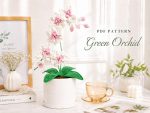 Crochet Orchid Pattern PDF, Crochet Flower Plant Pattern, Potted Plant Crochet Digital Download, Handmade Flower Decor