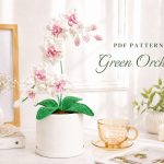 Crochet Orchid Pattern PDF, Crochet Flower Plant Pattern, Potted Plant Crochet Digital Download, Handmade Flower Decor