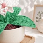Crochet Orchid Pattern PDF, Crochet Flower Plant Pattern, Potted Plant Crochet Digital Download, Handmade Flower Decor - Image 5