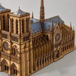 Notre Dame de Paris Laser Cut Files Bundle | SvG DxF PdF Ai | Gothic Cathedral 3D Model Kit | CNC Wood Craft Template - Image 8