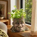 Tree Face Planter STL File for 3D Printing, Fantasy Garden Pot Digital Download, Woodland Plant Holder, Succulent Planter, Home Decor STL - Image 3