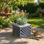 Star Spectrum Planter STL File for 3D Printing, Celestial Flower Pot Digital Download, Cosmic Succulent Planter, Modern Plant Holder - Image 2