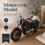 Motorcycle STL File – Exclusive 3D Printable Bike Model, Detailed Motorcycle Decor, Instant Digital Download - Image 4