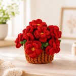 Crochet Peach Blossom Coaster Pattern PDF, Floral Coaster Crochet Pattern, Spring Home Decor, Instant Download - Image 8