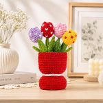 Valentine Tulip Vase Crochet Pattern PDF, Amigurumi Flower Bouquet, Valentine Crochet Gift, Handmade Tulip Vase Pattern - Image 3