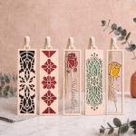 Laser Cut Wooden Bookmark Set | Rose Bookmarks | Valentine XOXO Gift for Bookworms | Handmade Wood Book Accessories | Teacher Gift - Image 3