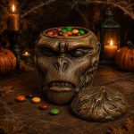 Adventure Monkey Head Candy Bowl STL File for 3D Printing, Jungle Treasure Candy Dish, Printable Snack Bowl, Digital Download - Image 2