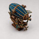 Steampunk Airship Laser Cut File SVG DXF | 3D Wooden Zeppelin Model Vector | Glowforge Files | Flying Ship, Hot Air Balloon Digital Download - Image 4