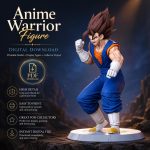 Dragon Ball Vegeta Sekai STL Bundle, Premium Anime 3D Print Model Pack, Collector Figure Digital Download - Image 2
