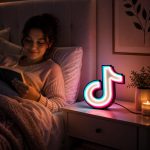 Social Media Icon Lamp STL File for 3D Printing, Modern LED Desk Light Digital Download, Creator Room Decor STL - Image 2