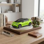 Modern electric hatchback STL file for 3D printing, printable car model, car display decoration, digital download. - Image 4