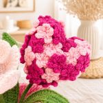 Valentine Crochet Pattern PDF, Heart Flowers Vase Amigurumi Pattern, DIY Love Gift, Crochet Flower Bouquet, Valentine Decor - Image 7