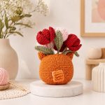 Crochet Shiba Pot PDF Pattern, Tulip Flower Amigurumi Dog Planter, Cute Shiba Inu Crochet Pattern, Digital Download - Image 6