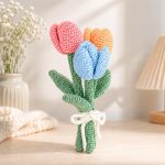 Crochet Tulip PDF Pattern, Amigurumi Flower Bouquet, Handmade Tulips Crochet Pattern, Spring Flower Decor Digital Download - Image 4