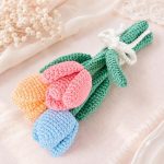 Crochet Tulip PDF Pattern, Amigurumi Flower Bouquet, Handmade Tulips Crochet Pattern, Spring Flower Decor Digital Download - Image 2