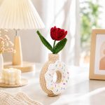 Crochet Tulip Donut Vase Pattern PDF, Crochet Flower Vase Pattern, Tulip Crochet Pattern, Handmade Home Decor DIY Gift - Image 3