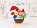 Crochet Mushroom Bouquet Pattern PDF, Amigurumi Flower Crochet Pattern, Cottagecore Crochet Decor, Handmade Gift DIY