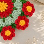Red Crochet Flower Pot Pattern PDF, Crochet Daisy Bouquet Pattern, Amigurumi Floral Home Decor, Instant Download - Image 5
