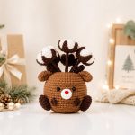 Crochet Reindeer Pattern PDF, Cotton Flower Amigurumi Pot, Christmas Crochet Decor, Holiday Digital Pattern - Image 4