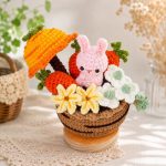 Carrot Bowl Crochet Pattern PDF, Bunny Amigurumi Easter Basket, Spring Crochet Decor Digital Download - Image 4