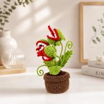 Carnivorous Plant Pot Crochet Pattern PDF, Amigurumi Plant Pattern, Crochet Plant Decor, Digital Download - Image 2