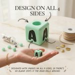 Square Alphabet Bead STL Bundle, 3D Printable Letter Beads A-Z, Custom Name Beads for Bracelet & Jewelry Making, Digital Download File - Image 6