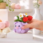 Strawberry Pig Pot Crochet Pattern PDF, Cute Amigurumi Pig Planter, Strawberry Flower Pot Plush, Handmade Crochet Toy Pattern - Image 5