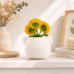 Sunflower Bear Pot PDF Crochet Pattern, Amigurumi Flower Bear Planter, Cute DIY Crochet Pattern Digital Download - Image 4