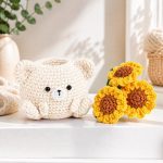 Sunflower Bear Pot PDF Crochet Pattern, Amigurumi Flower Bear Planter, Cute DIY Crochet Pattern Digital Download - Image 3