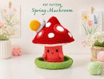 Spring Mushroom Crochet Pattern PDF | Cute Amigurumi Mushroom Toy | DIY Crochet Tutorial | Handmade Gift Idea | Digital Download