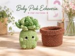 Crochet Succulent Pattern PDF, Echeveria Amigurumi Plant, Crochet Potted Plant Pattern, Kawaii Plush Succulent