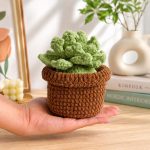 Crochet Succulent Pattern PDF, Echeveria Amigurumi Plant, Crochet Potted Plant Pattern, Kawaii Plush Succulent - Image 4