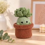 Crochet Succulent Pattern PDF, Echeveria Amigurumi Plant, Crochet Potted Plant Pattern, Kawaii Plush Succulent - Image 3