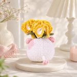 Crochet Pig Flower Pot Pattern PDF, Amigurumi Pig Planter With Flowers, Cute Crochet Animal Plant Pot Digital Download - Image 3