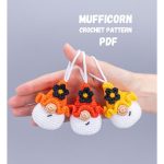 Crochet Pattern Amigurumi Gnome Keychain with Flower, Crochet Car Hanger, Easy Beginner Crochet Pattern PDF