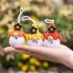 Crochet Pattern Amigurumi Gnome Keychain with Flower, Crochet Car Hanger, Easy Beginner Crochet Pattern PDF - Image 5