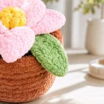 Camellia Flower Pot Crochet Pattern PDF, Amigurumi Flower Pot Pattern, Cute Crochet Plant Tutorial, Floral Home Decor - Image 5